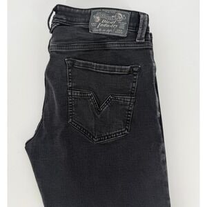 Diesel Industry Mens Dark Gray Straight Leg Button Fly Denim Jeans 32x29